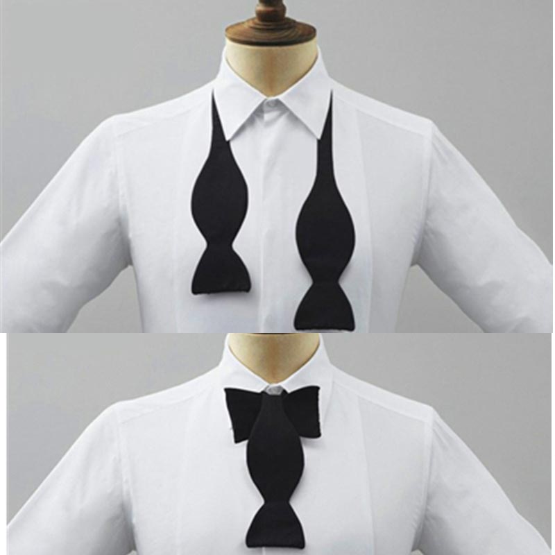 Men Formal Wear With Tie - Corbata de lazo ajustable para hombre,