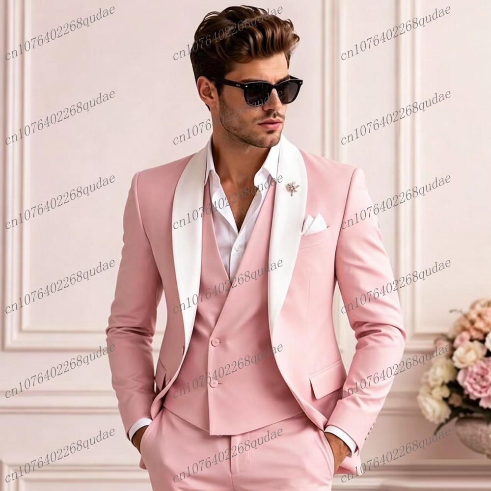 Mens Formal - Traje Formal Rosa para Hombre, Esmoquin