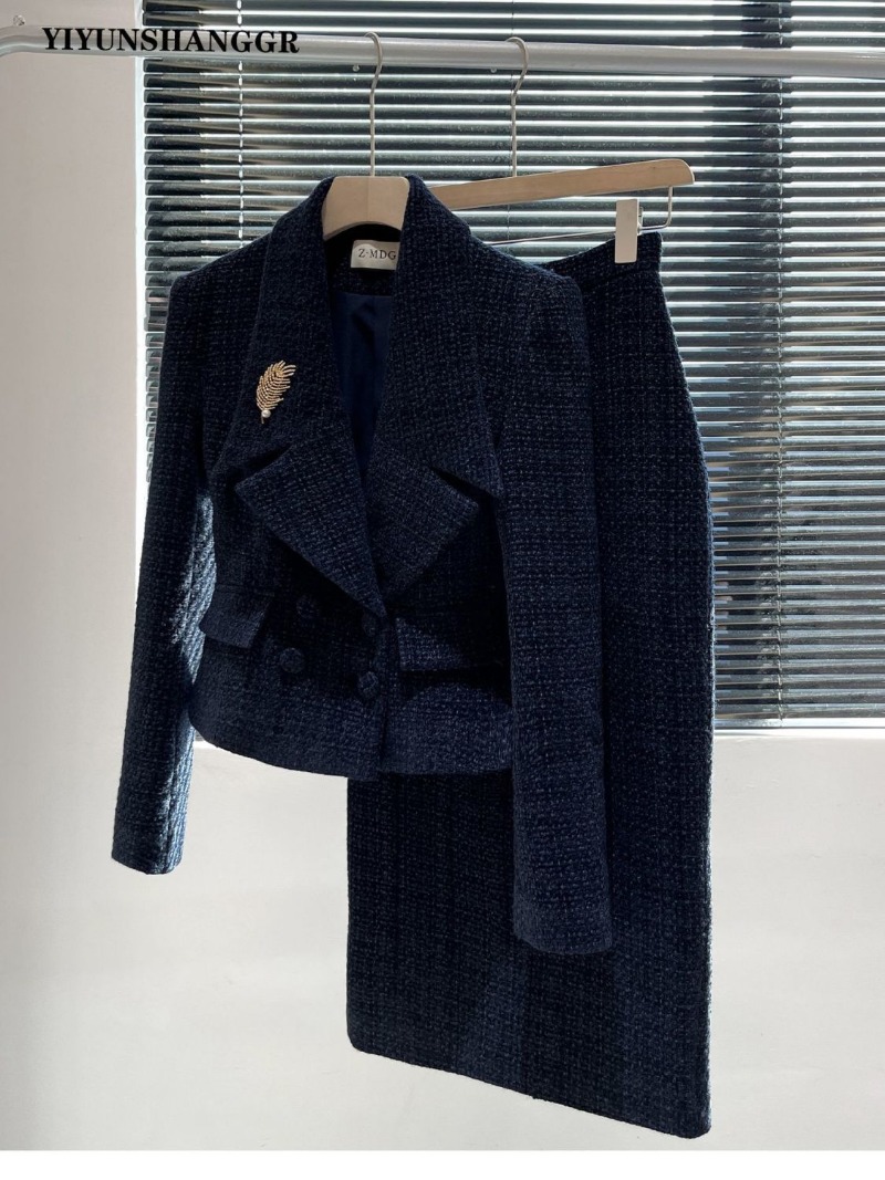 Wool Suit Jacket - Nuevo traje de Tweed de otoño