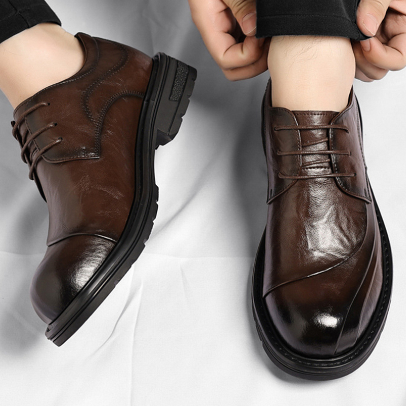 Men'S Formal Wear In Wedding - Zapatos de Vestir Formales de Cuero