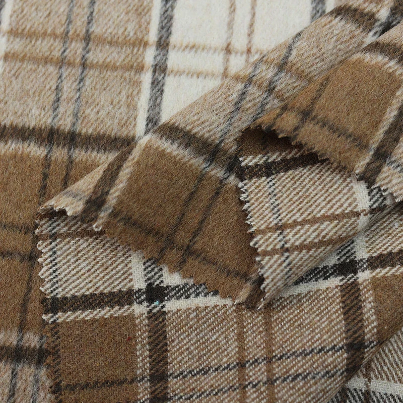 Wool Suit Jacket - Tela de Lana a Cuadros Vintage,