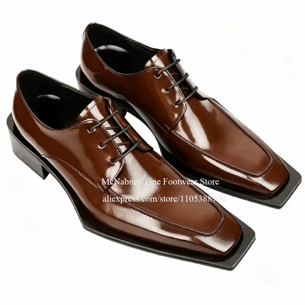 Men'S Formal Wear In Wedding - Zapatos de Vestir de Cuero con