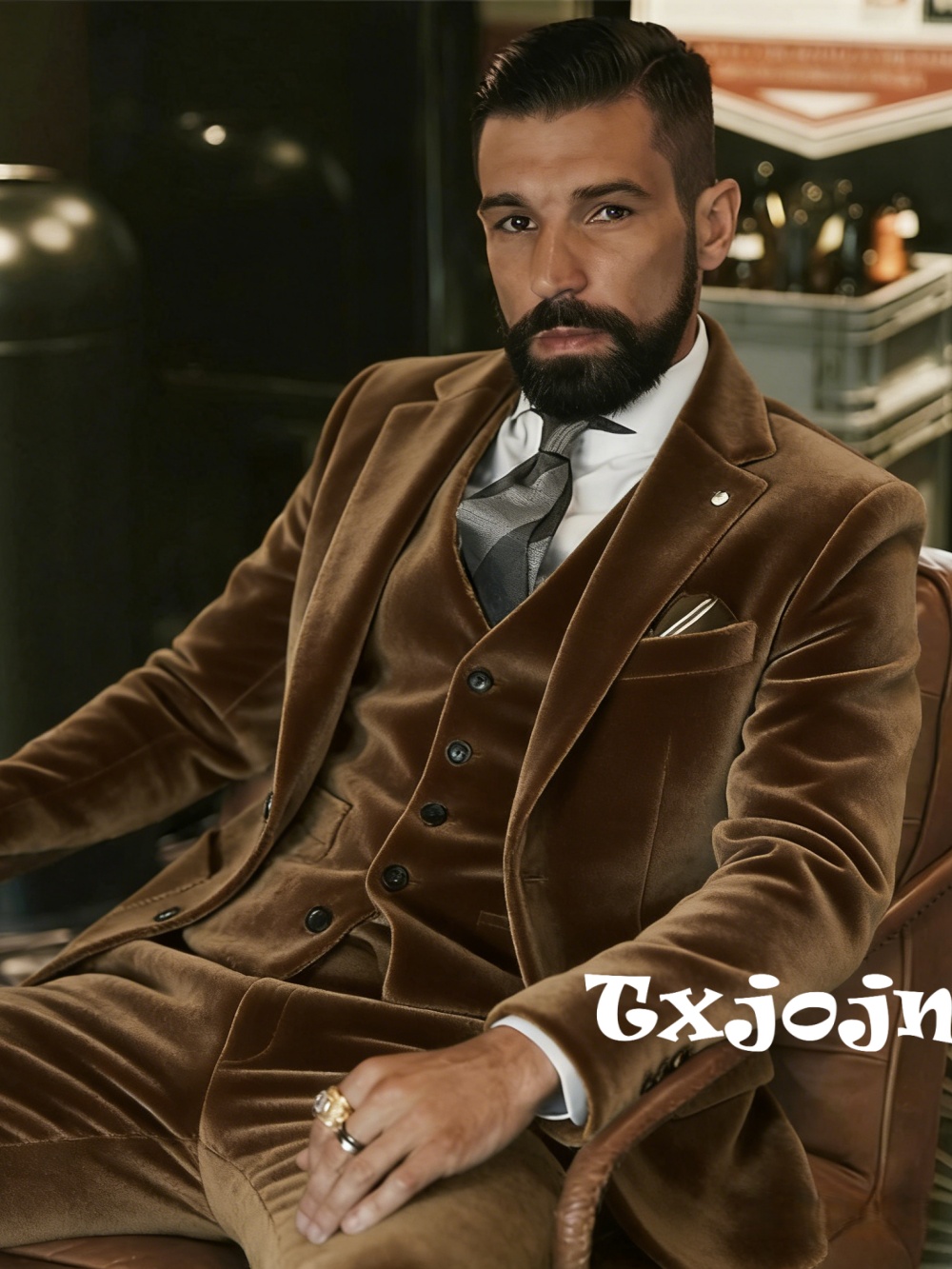 Men'S Formal Wear In Wedding - Trajes de Terciopelo para Hombre, 3