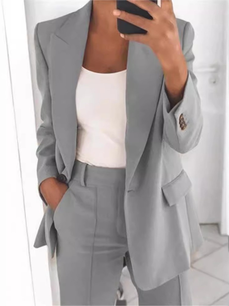 Otoño de las mujeres nueva mod - Wool Suit Jacket reseña y precio