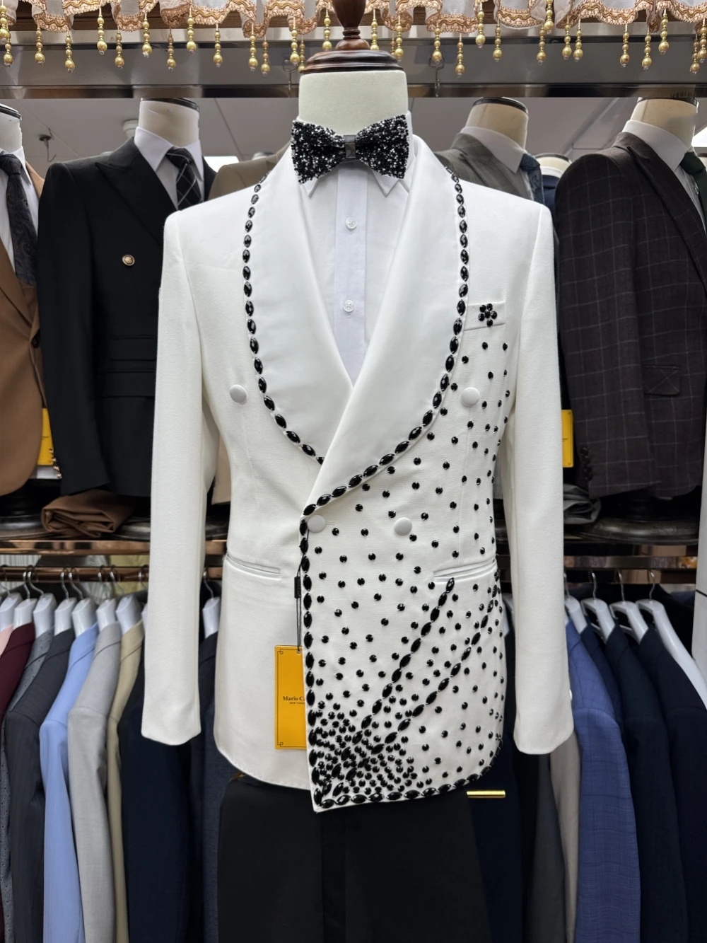 Conjunto de traje de novio bla - Formal Wear For Men Black Suit reseña y precio