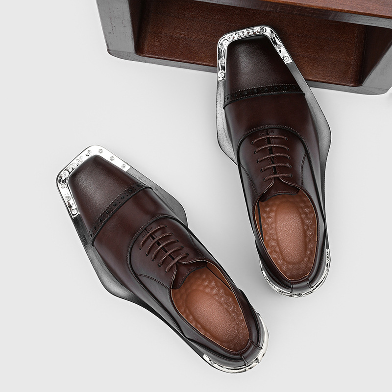Zapatos de cuero para hombre - - Men Formal Wear Look reseña y precio
