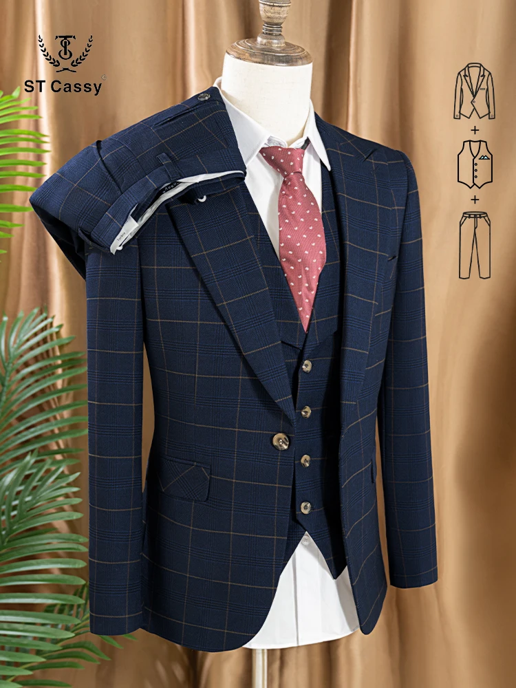 Conjunto de Traje de 3 Piezas  - Mens Formal reseña y precio