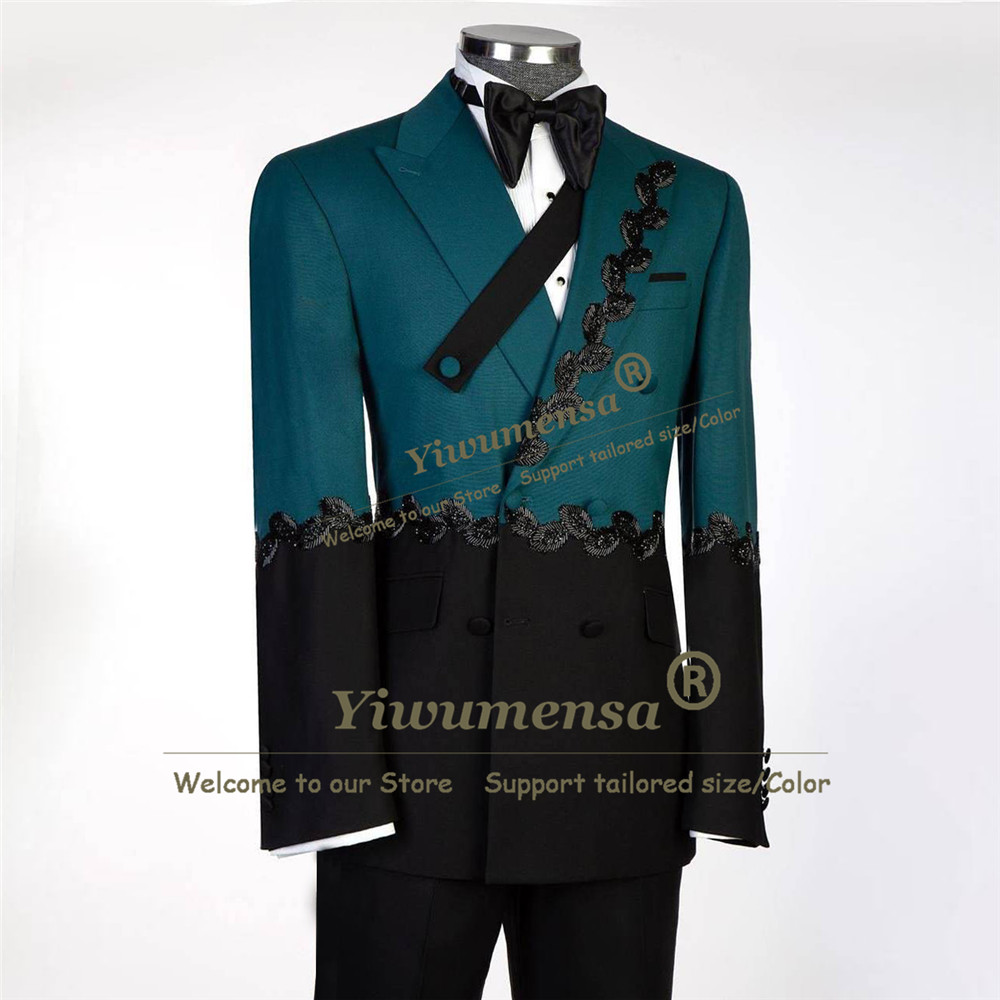 Trajes de diseño exclusivo par - Formal Wear For Men Black Suit reseña y precio
