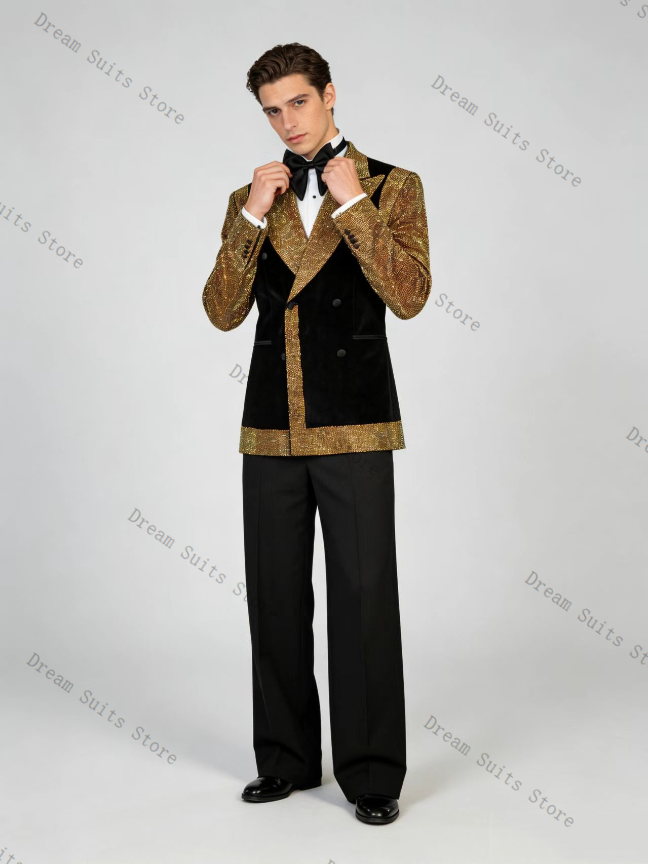 Conjunto de traje para hombre  - Formal Wear For Men Black Suit reseña y precio
