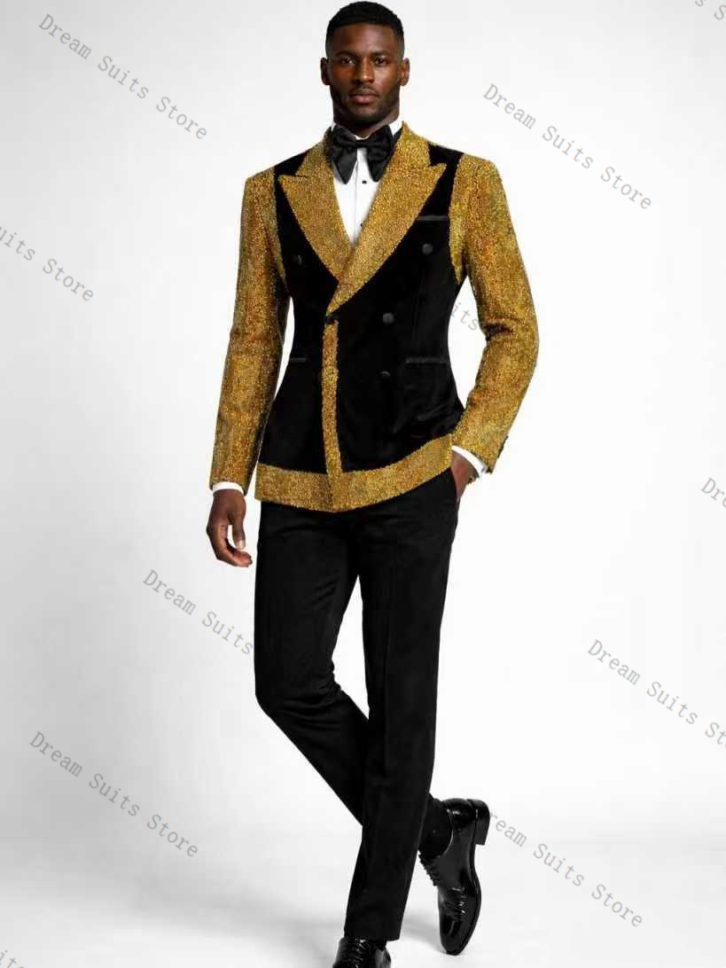 Conjunto de traje para hombre  - Formal Wear For Men Black Suit reseña y precio