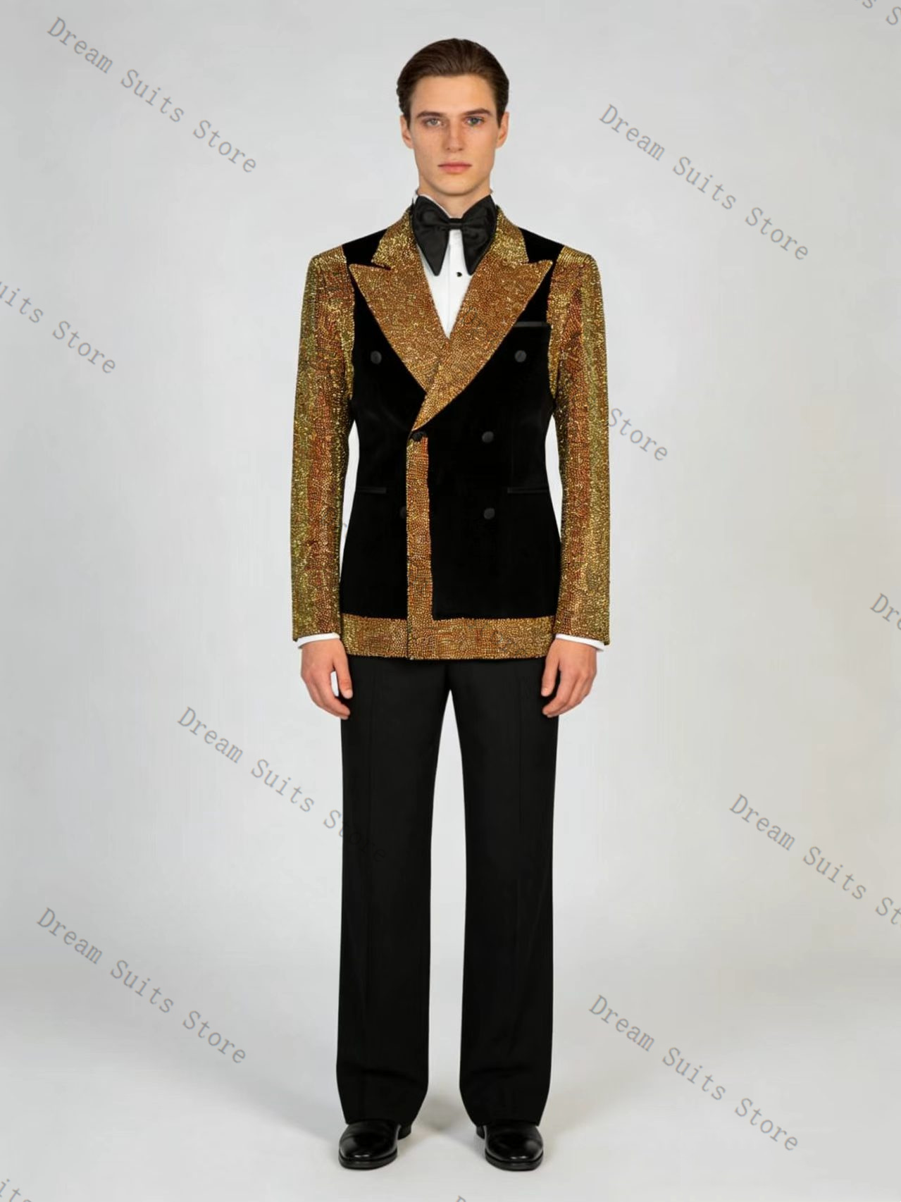 Conjunto de traje para hombre  - Formal Wear For Men Black Suit reseña y precio